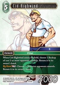 Cid Highwind - Opus VIII - Final Fantasy TCG card