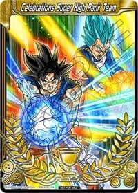 Celebrations Super High Rank Team (Celebrations 2019 - Merit Card - Top 16) - Tournament Promotion Cards - Dragon Ball Super: Masters card
