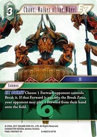 Chaos, Walker of the Wheel EX - Opus VIII - Final Fantasy TCG card