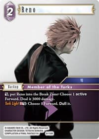 Reno - Opus VIII - Final Fantasy TCG card