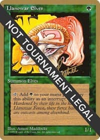 Llanowar Elves - 1996 Bertrand Lestree (4ED) - World Championship Decks - Magic: The Gathering card