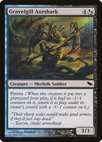 Gravelgill Axeshark - Shadowmoor - Magic: The Gathering card