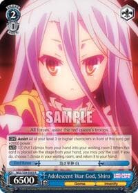 Adolescent War God, Shiro - No Game No Life - Weiss Schwarz card