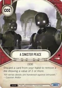 A Sinister Peace - Convergence - Star Wars: Destiny card