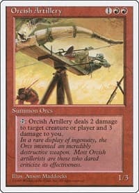 Orcish Artillery - Fourth Edition - Magic: The Gathering card