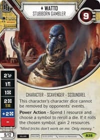 Watto - Stubborn Gambler - Convergence - Star Wars: Destiny card