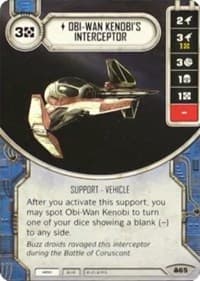 Obi-Wan Kenobi's Interceptor (Card Only) - Convergence - Star Wars: Destiny card