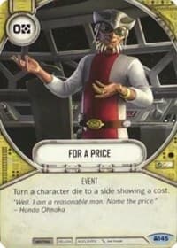 For a Price - Convergence - Star Wars: Destiny card