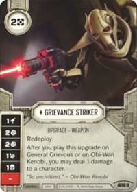 Grievance Striker (Card Only) - Convergence - Star Wars: Destiny card
