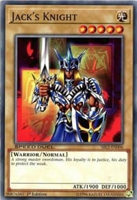 Jack's Knight - Speed Duel: Arena of Lost Souls - YuGiOh card