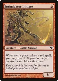 Intimidator Initiate - Shadowmoor - Magic: The Gathering card