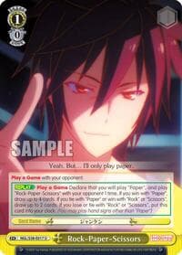 Rock-Paper-Scissors - No Game No Life - Weiss Schwarz card
