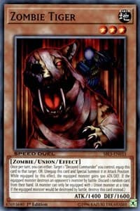 Zombie Tiger - Speed Duel: Arena of Lost Souls - YuGiOh card