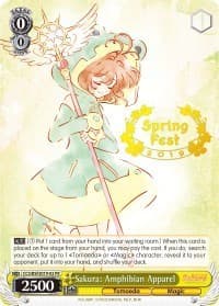 Sakura: Amphibian Apparel (Spring Fest 2019) - Bushiroad Event Cards - Weiss Schwarz card