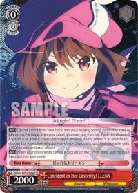Confident in Her Dexterity! LLENN (Alternate Art) - SAO Alternative–Gun Gale Online - Weiss Schwarz card
