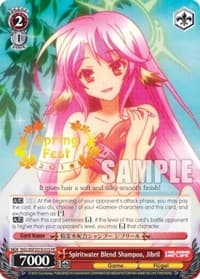 Spiritwater Blend Shampoo, Jibril (Spring Fest 2019) (Hot Stamped) - Bushiroad Event Cards - Weiss Schwarz card