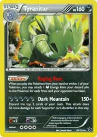 Tyranitar - 56/124 (Cosmos Holo) - Miscellaneous Cards & Products - Pokemon card