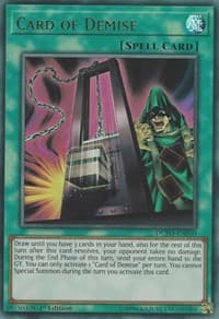 Card of Demise - Duel Power - YuGiOh card
