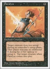 Paralyze - Fourth Edition - Magic: The Gathering card