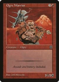 Ogre Warrior - Portal Second Age - Magic: The Gathering card