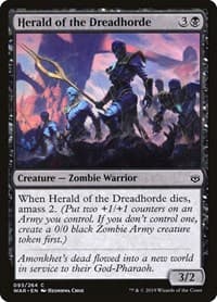 Herald of the Dreadhorde - War of the Spark - Magic: The Gathering card
