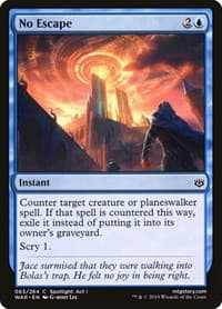 No Escape - War of the Spark - Magic: The Gathering card