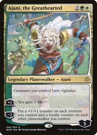 Ajani, the Greathearted - War of the Spark - Magic: The Gathering card