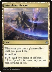Interplanar Beacon - War of the Spark - Magic: The Gathering card
