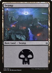 Swamp (258) - War of the Spark - Magic: The Gathering card