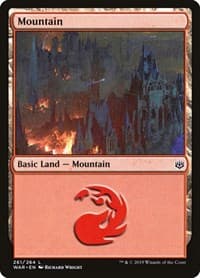 Mountain (261) - War of the Spark - Magic: The Gathering card