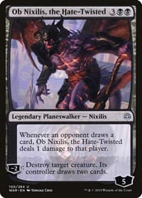 Ob Nixilis, the Hate-Twisted - War of the Spark - Magic: The Gathering card
