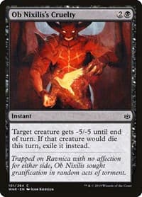 Ob Nixilis's Cruelty - War of the Spark - Magic: The Gathering card