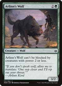 Arlinn's Wolf - War of the Spark - Magic: The Gathering card