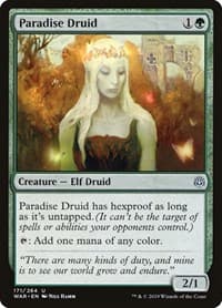 Paradise Druid - War of the Spark - Magic: The Gathering card
