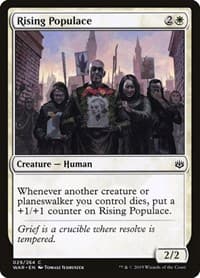 Rising Populace - War of the Spark - Magic: The Gathering card