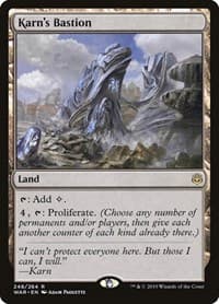 Karn's Bastion - War of the Spark - Magic: The Gathering card