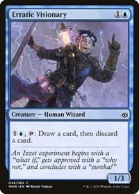 Erratic Visionary - War of the Spark - Magic: The Gathering card