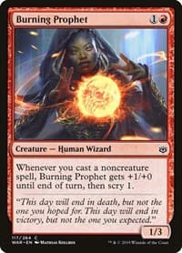 Burning Prophet - War of the Spark - Magic: The Gathering card