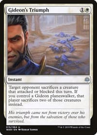 Gideon's Triumph - War of the Spark - Magic: The Gathering card