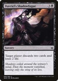 Davriel's Shadowfugue - War of the Spark - Magic: The Gathering card