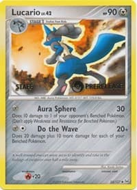 Lucario - 53/127 (Prerelease) [Staff] - Diamond and Pearl Promos - Pokemon card
