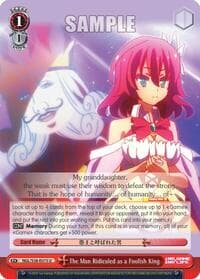 The Man Ridiculed as a Foolish King - No Game No Life - Weiss Schwarz card