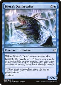 Kiora's Dambreaker - War of the Spark - Magic: The Gathering card