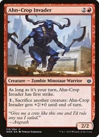 Ahn-Crop Invader - War of the Spark - Magic: The Gathering card