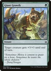 Giant Growth - War of the Spark - Magic: The Gathering card
