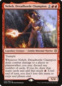 Neheb, Dreadhorde Champion - War of the Spark - Magic: The Gathering card