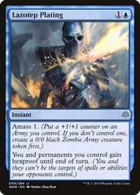 Lazotep Plating - War of the Spark - Magic: The Gathering card