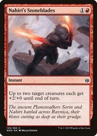 Nahiri's Stoneblades - War of the Spark - Magic: The Gathering card