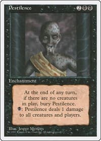 Pestilence - Fourth Edition - Magic: The Gathering card