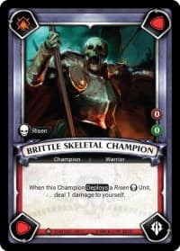 Brittle Skeletal Champion (Unclaimed) - Wave 3 - Savagery - Warhammer Age of Sigmar Champions TCG card